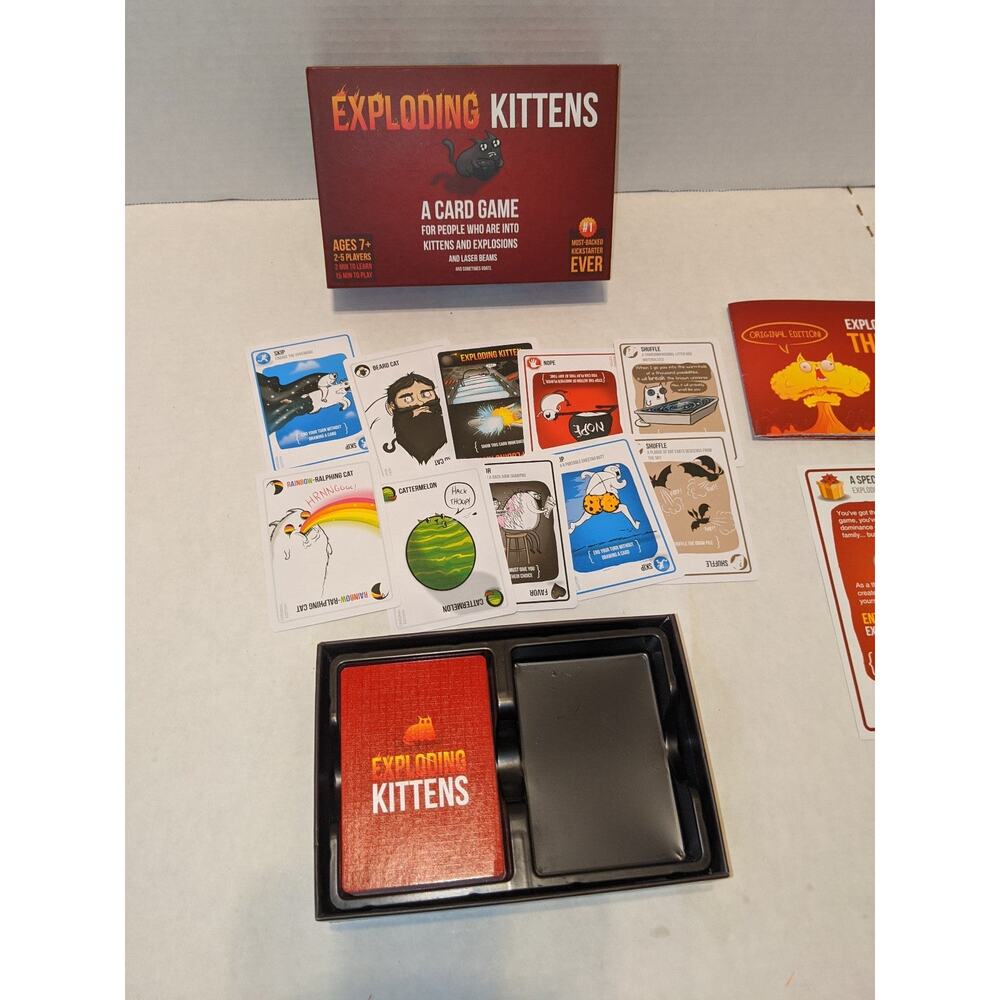 Exploding Kittens Original Edition  Hilarious Games for Family Game Night Funny